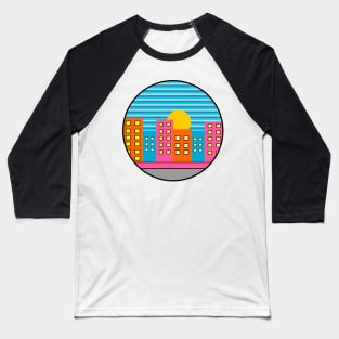 Colorful urban summer Baseball T-Shirt